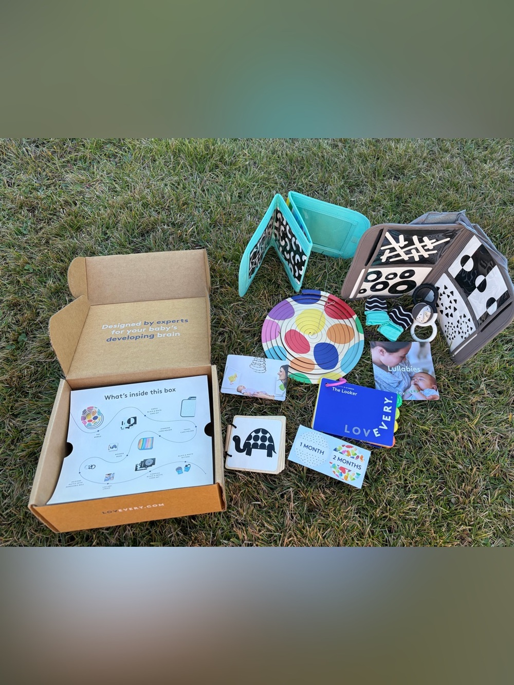 Multi-Activity Sensory Play Set - Black, White & Teal
